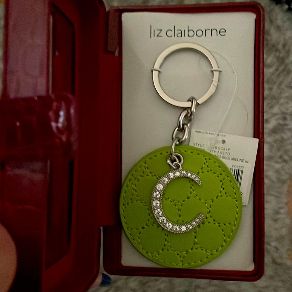 NWT Liz Claiborne “C” keychain